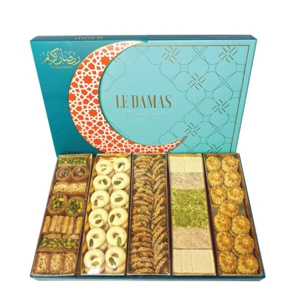 Le Damas Family Box – Syrian Sweets & Nawashef Mix – 1kg
